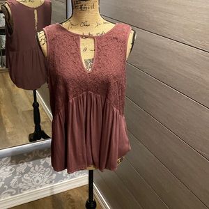 Mauve Sleeveless Top